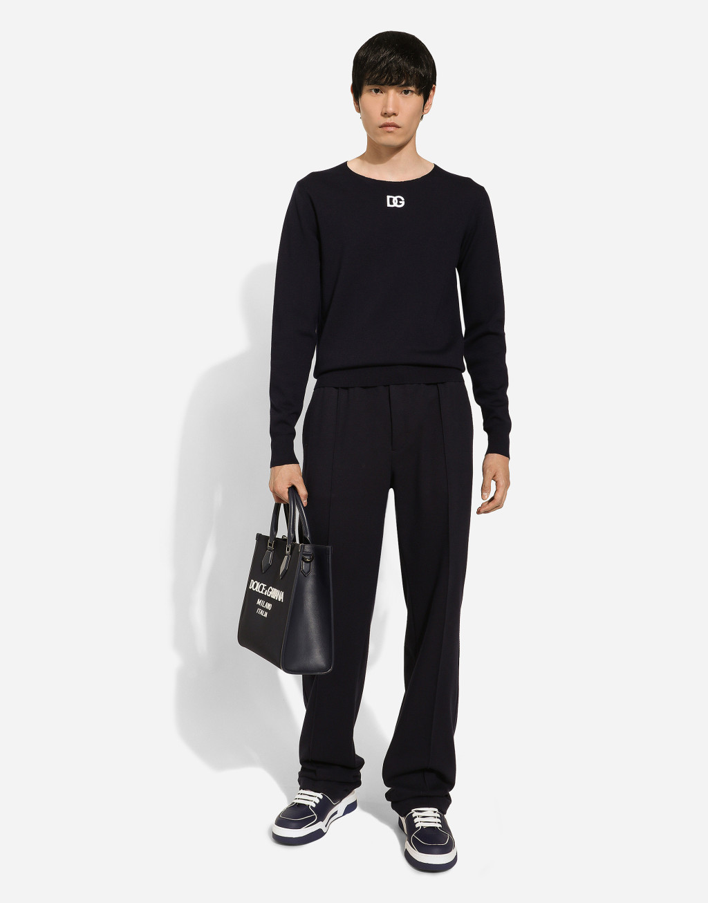 弹力平纹针织慢跑裤5