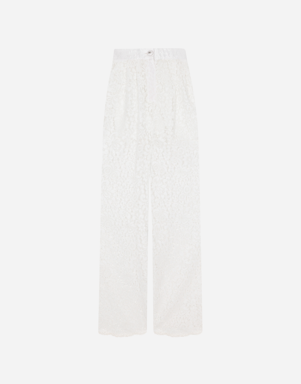 花卉 Cordonetto 蕾丝喇叭裤1