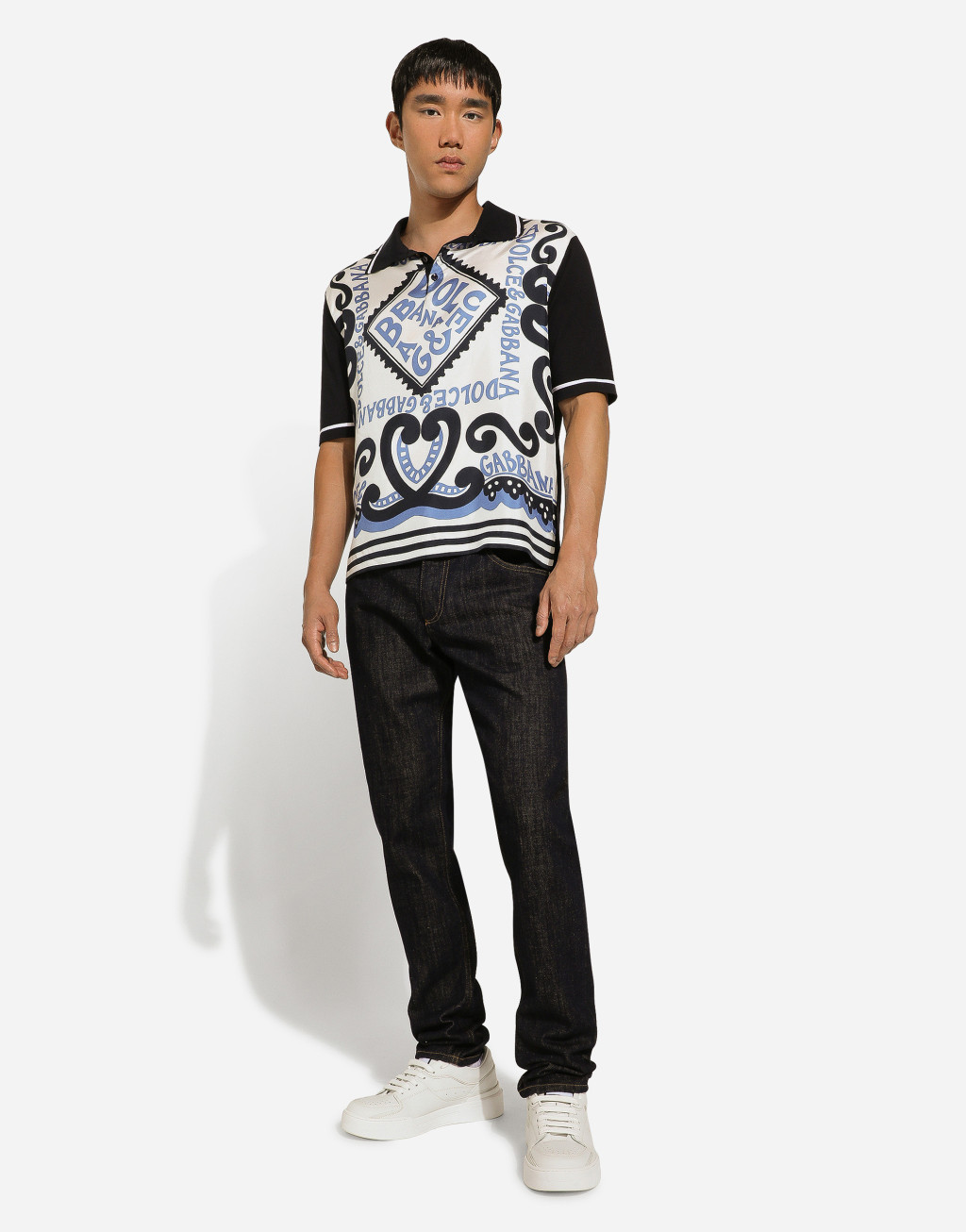 常规款蓝色牛仔裤2