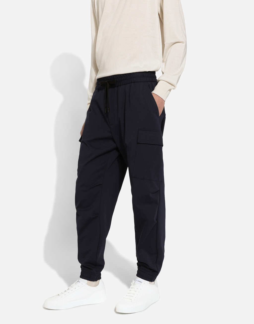 标牌弹力棉质工装裤4