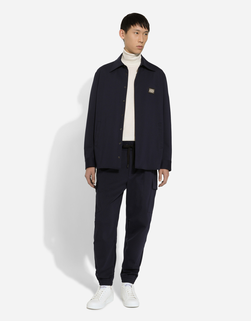 标牌弹力棉质工装裤6