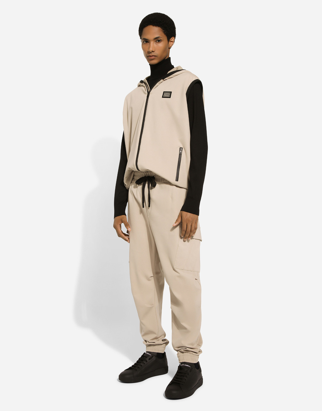 标牌弹力棉质工装裤5