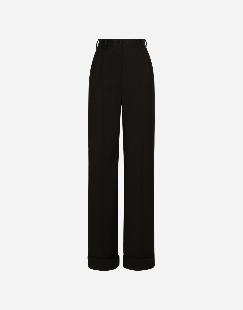 羊毛华达呢喇叭裤1