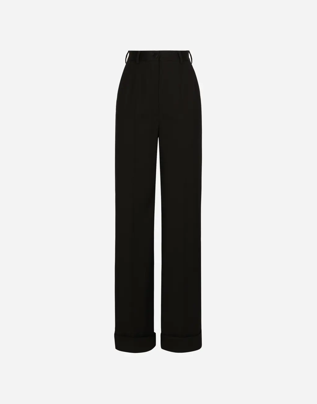 羊毛华达呢喇叭裤