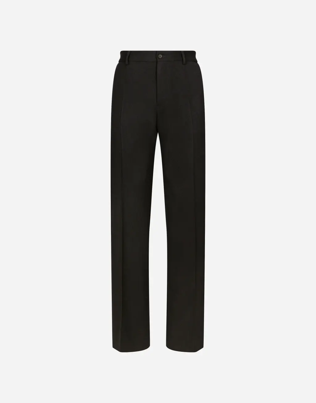 弹力羊毛直筒长裤