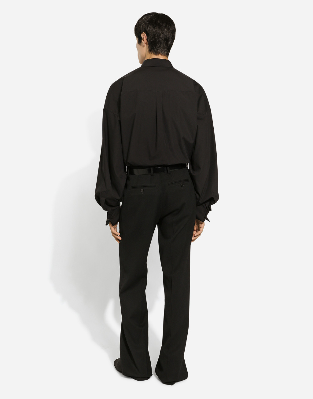 弹力羊毛直筒长裤3