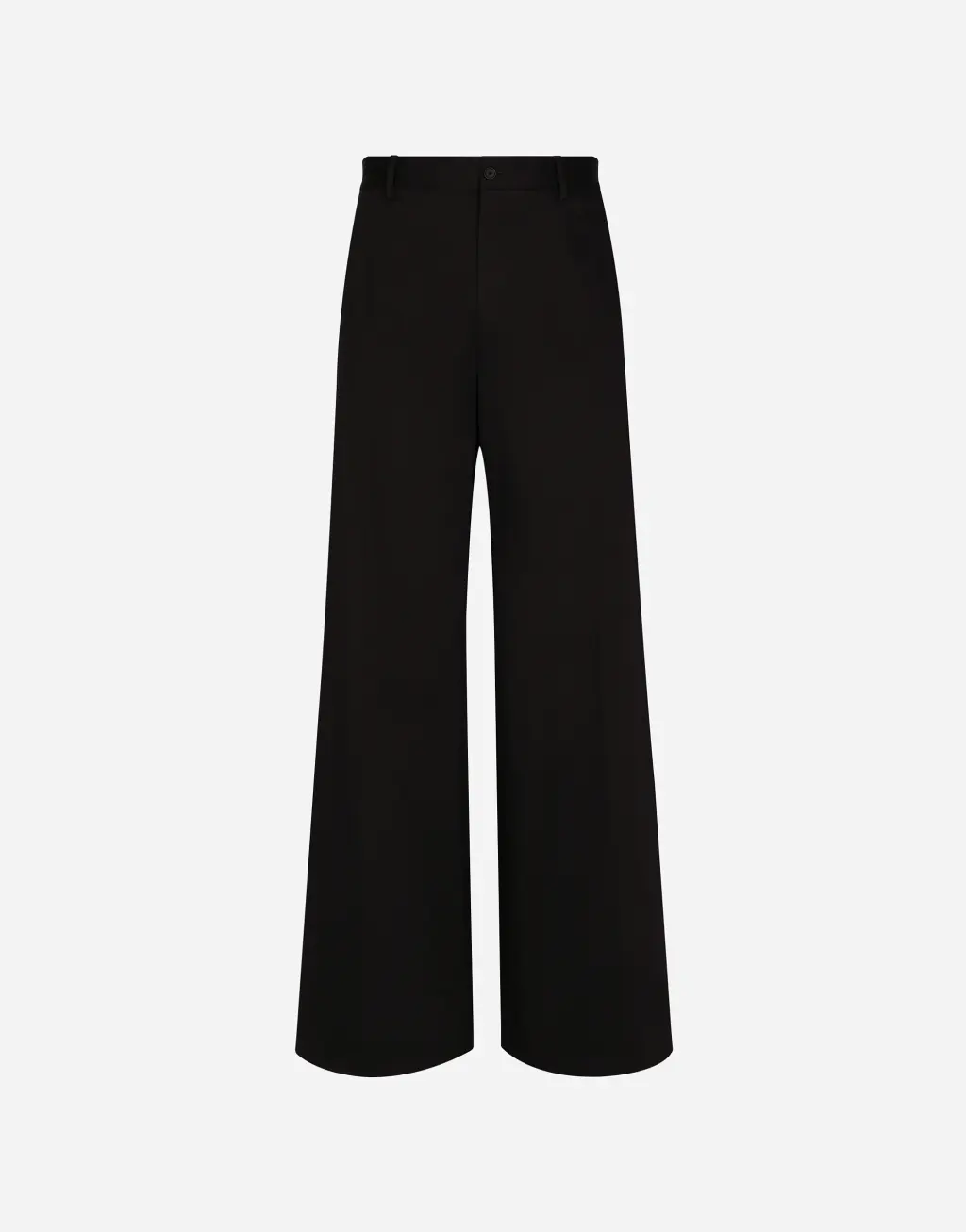 弹力棉质阔腿长裤