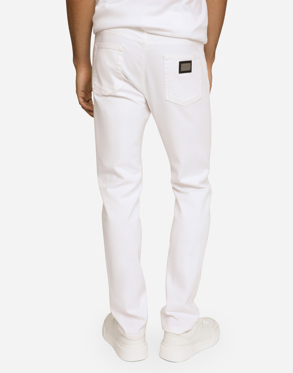 修身款白色弹力牛仔裤4