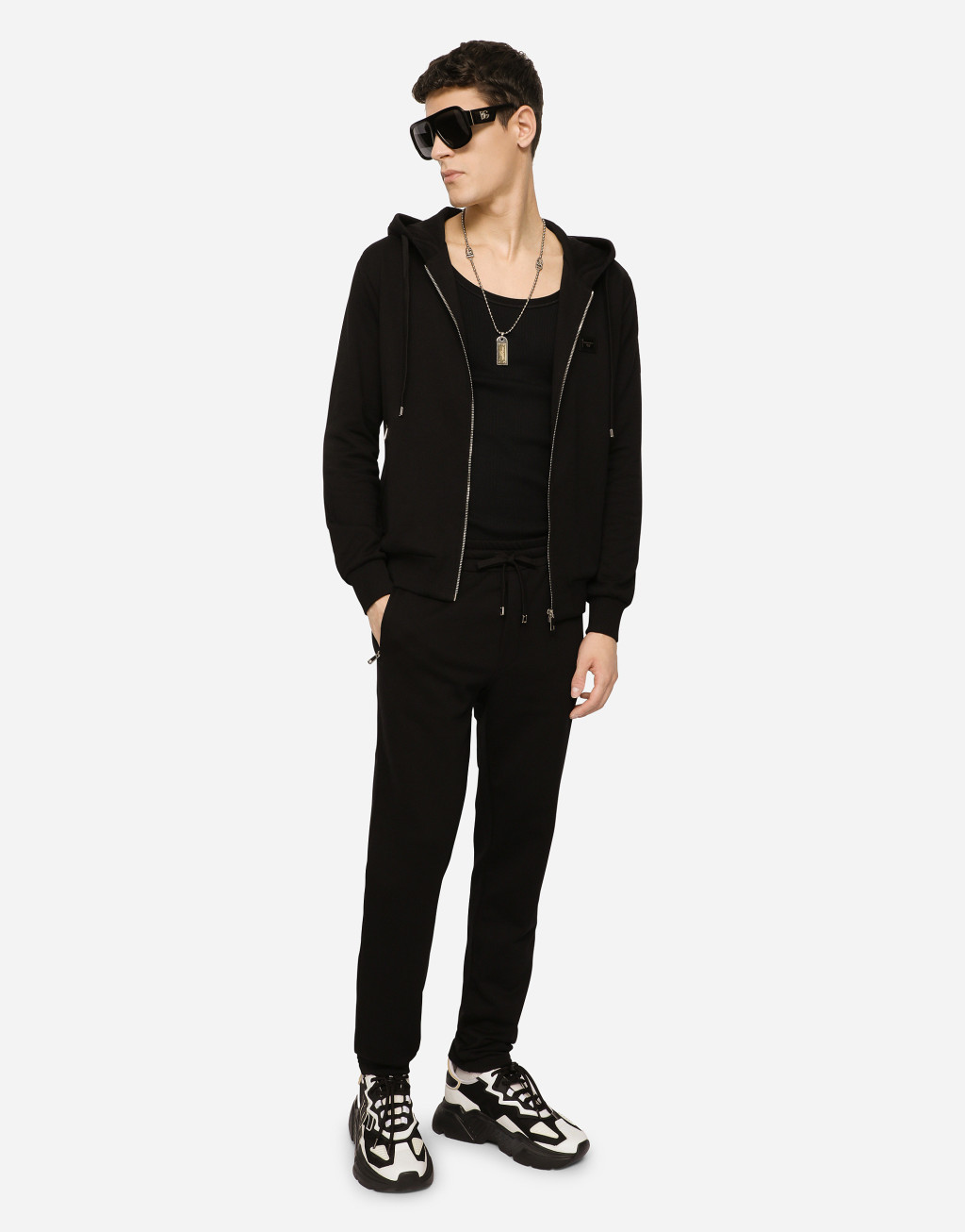 棉质抓绒慢跑裤6