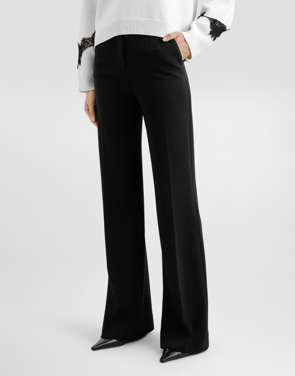 Punto Milano 平纹针织喇叭裤4