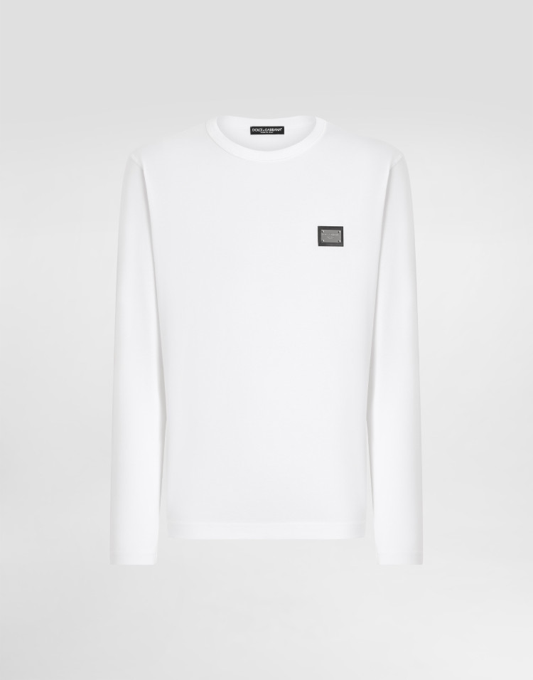 标牌装饰长袖 T 恤