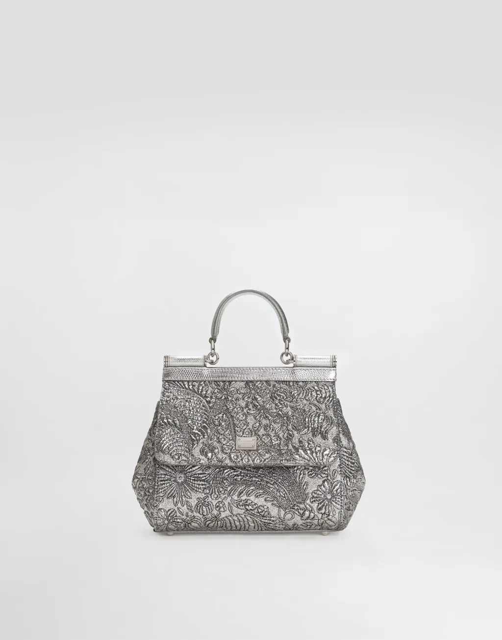 Sicily 中号织锦手袋