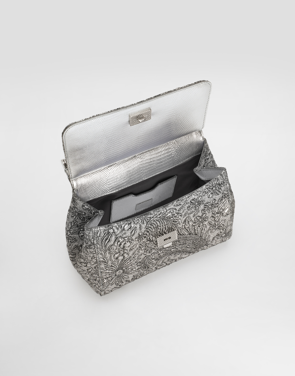 Sicily 中号织锦手袋5