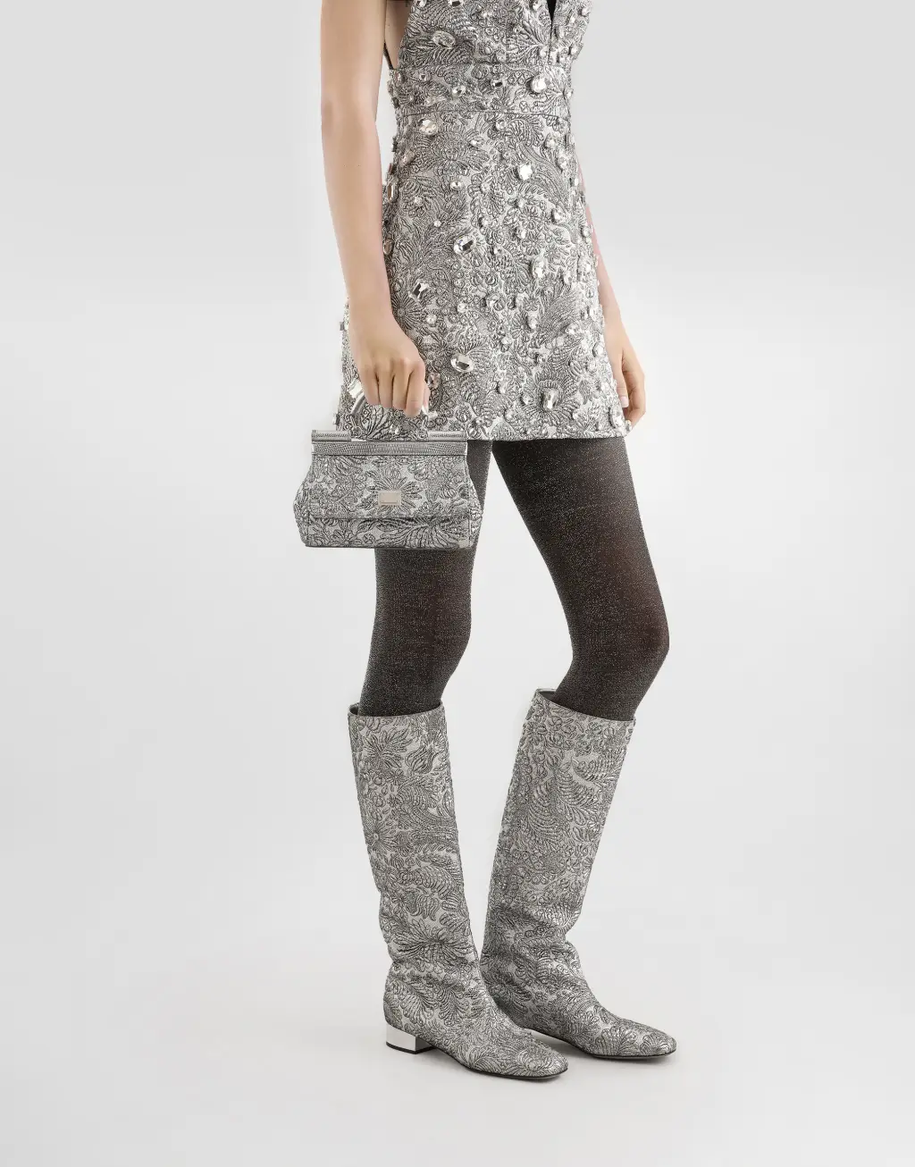 Sicily 小号织锦手袋