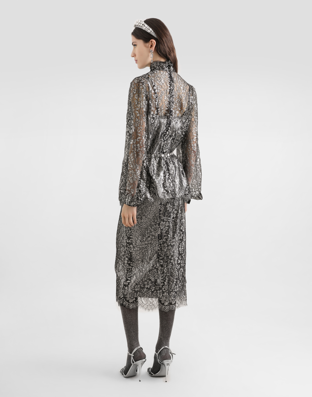 金银线蕾丝半裙3