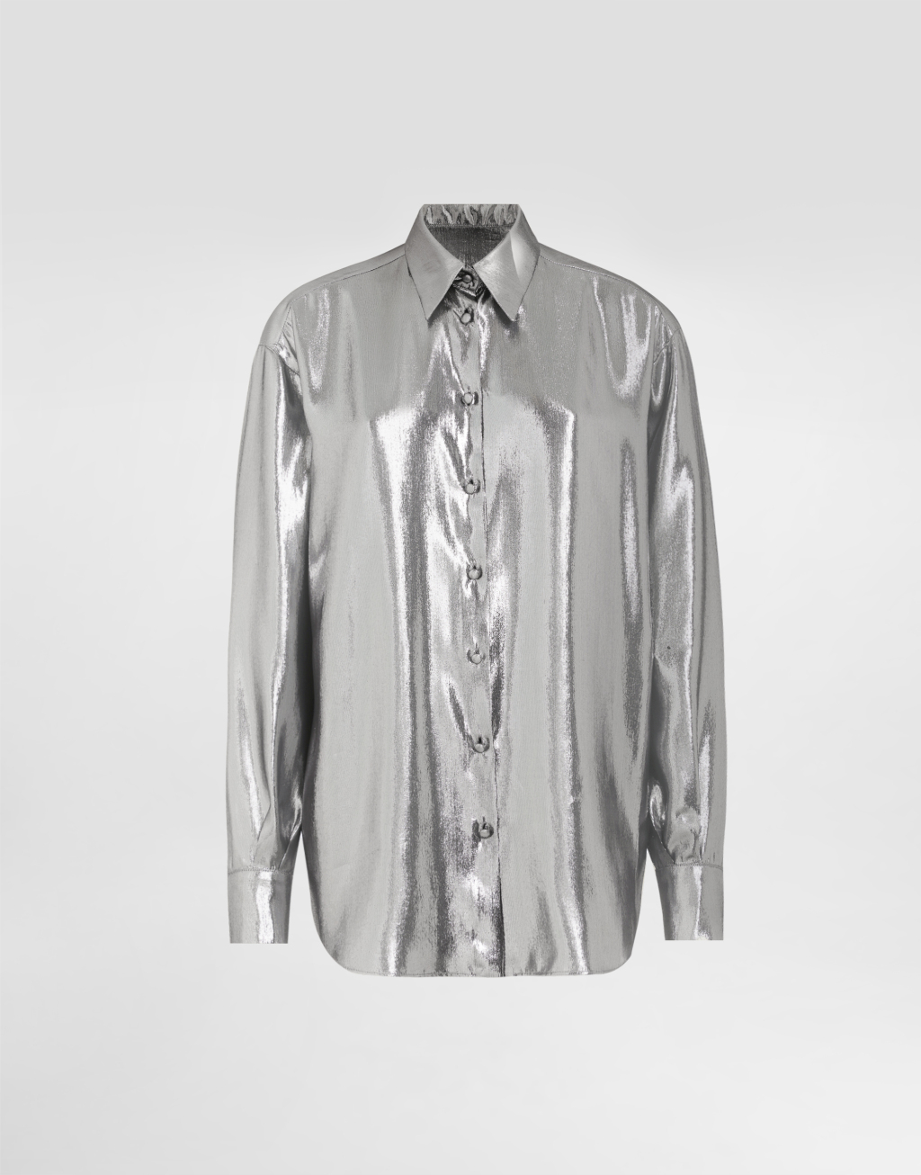 金银线雪纺衬衫1