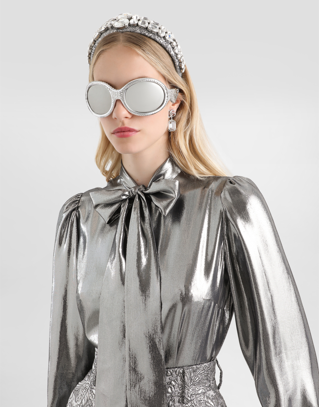 金银线雪纺衬衫4