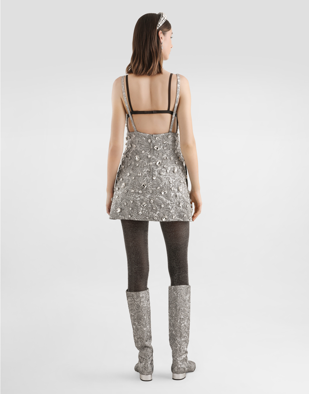 刺绣织锦连衣裙3