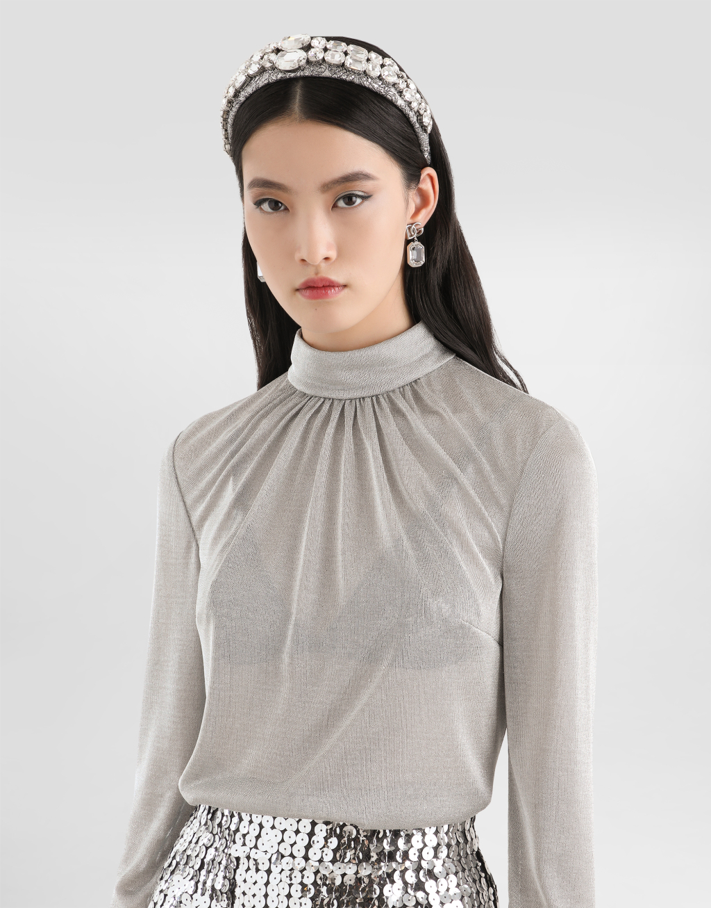 金银线针织上衣4