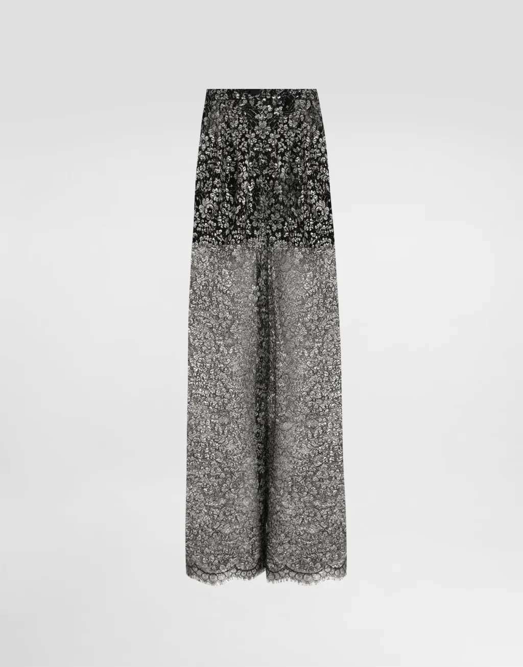 金银线蕾丝长裤