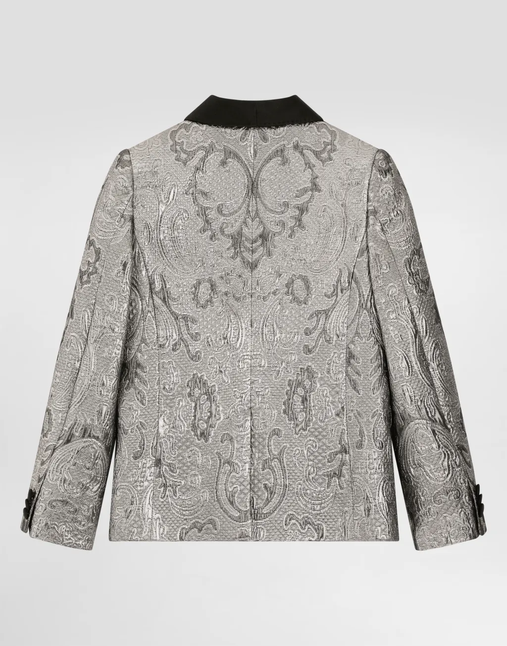 金银线提花单排扣夹克