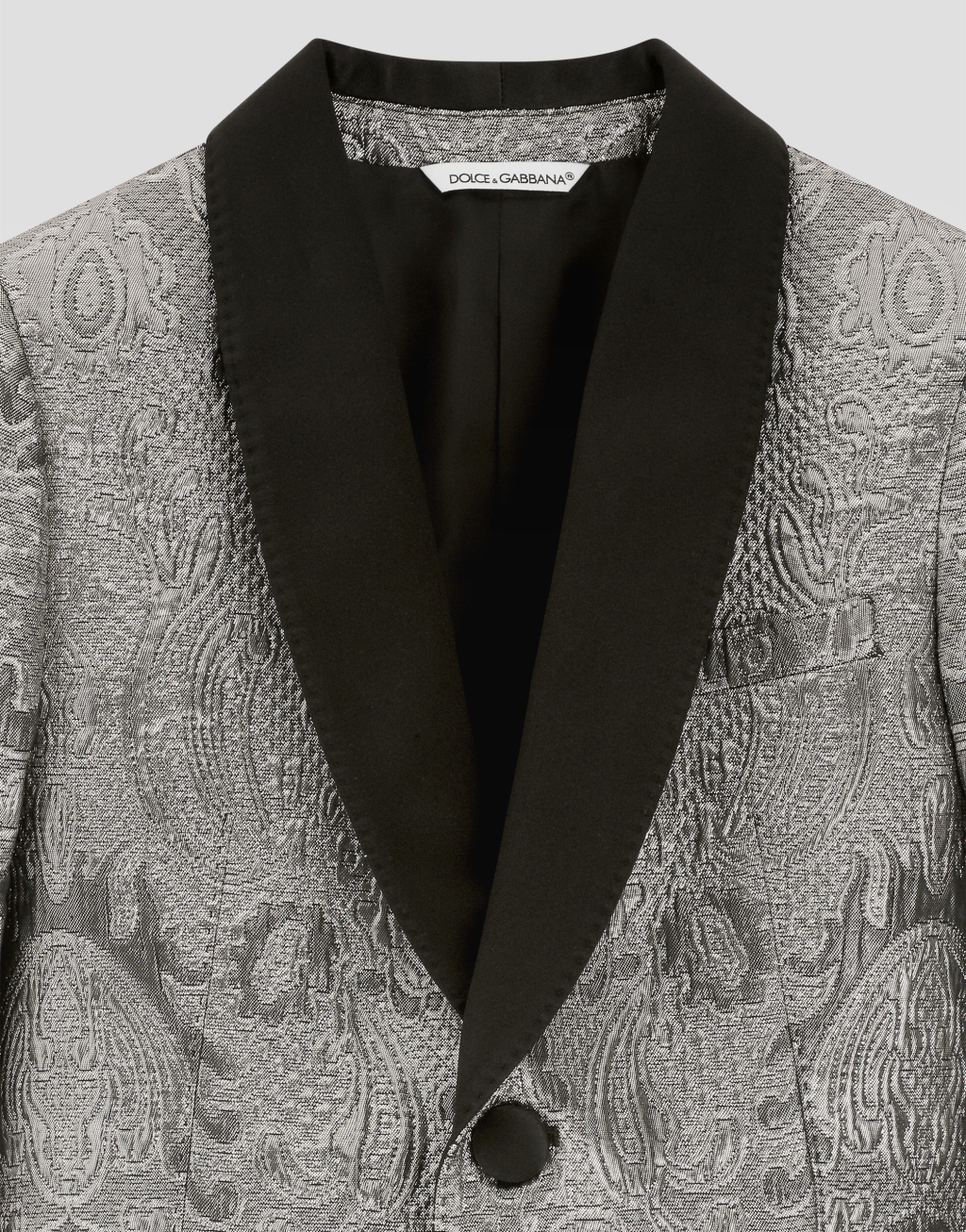 金银线提花单排扣夹克4