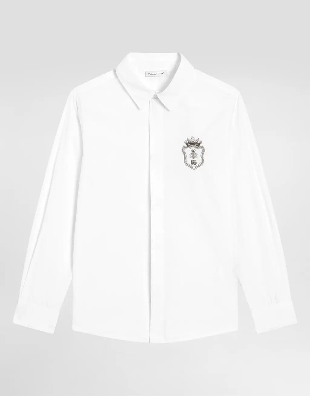 刺绣拼饰府绸衬衫