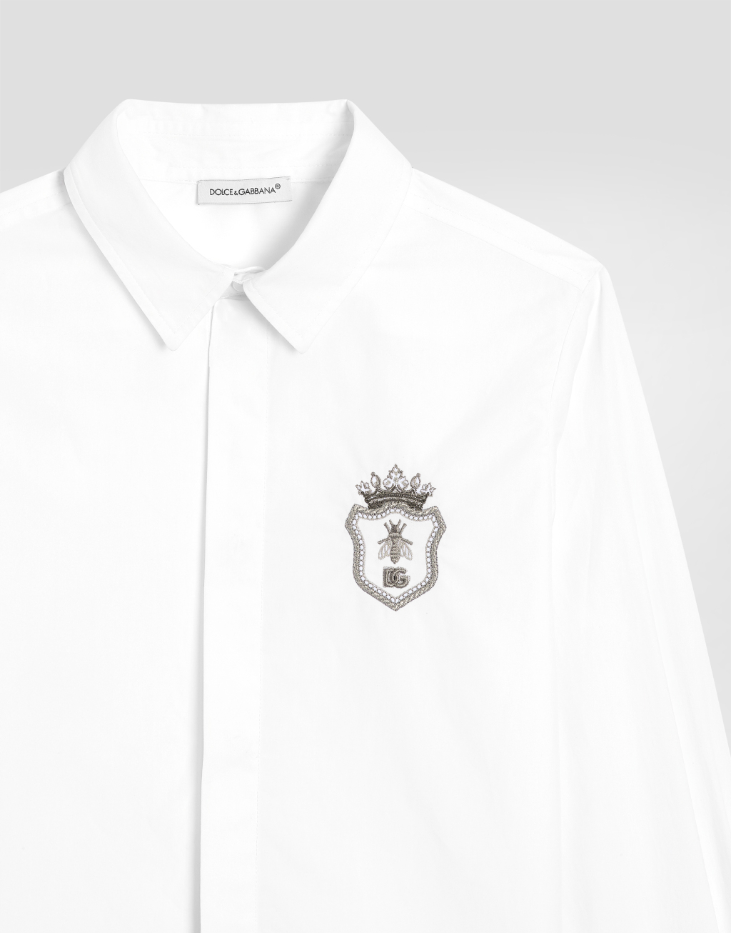 刺绣拼饰府绸衬衫3