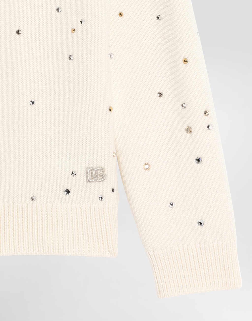 水钻缎纹羊毛开衫4