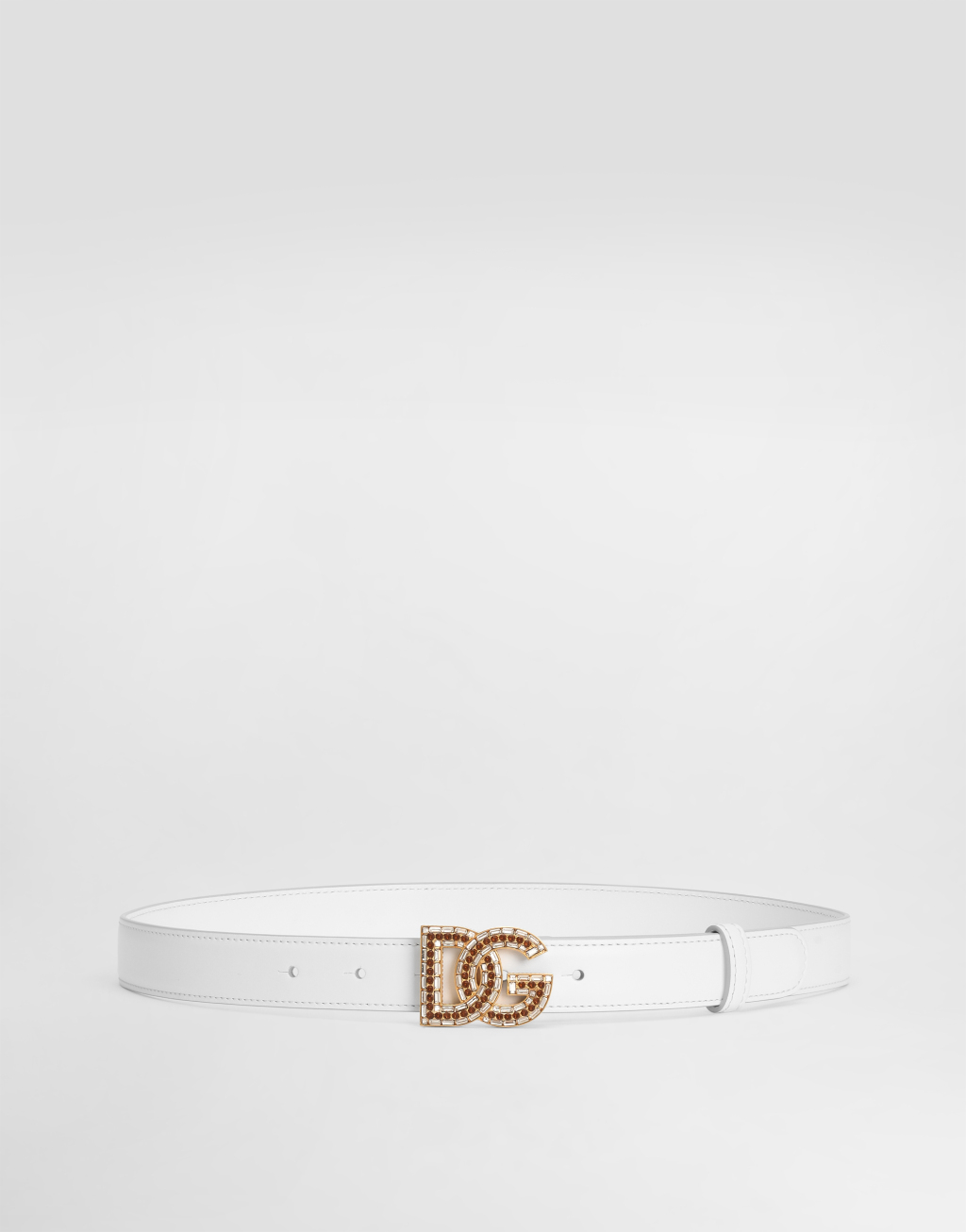 DG 徽标小牛皮腰带1