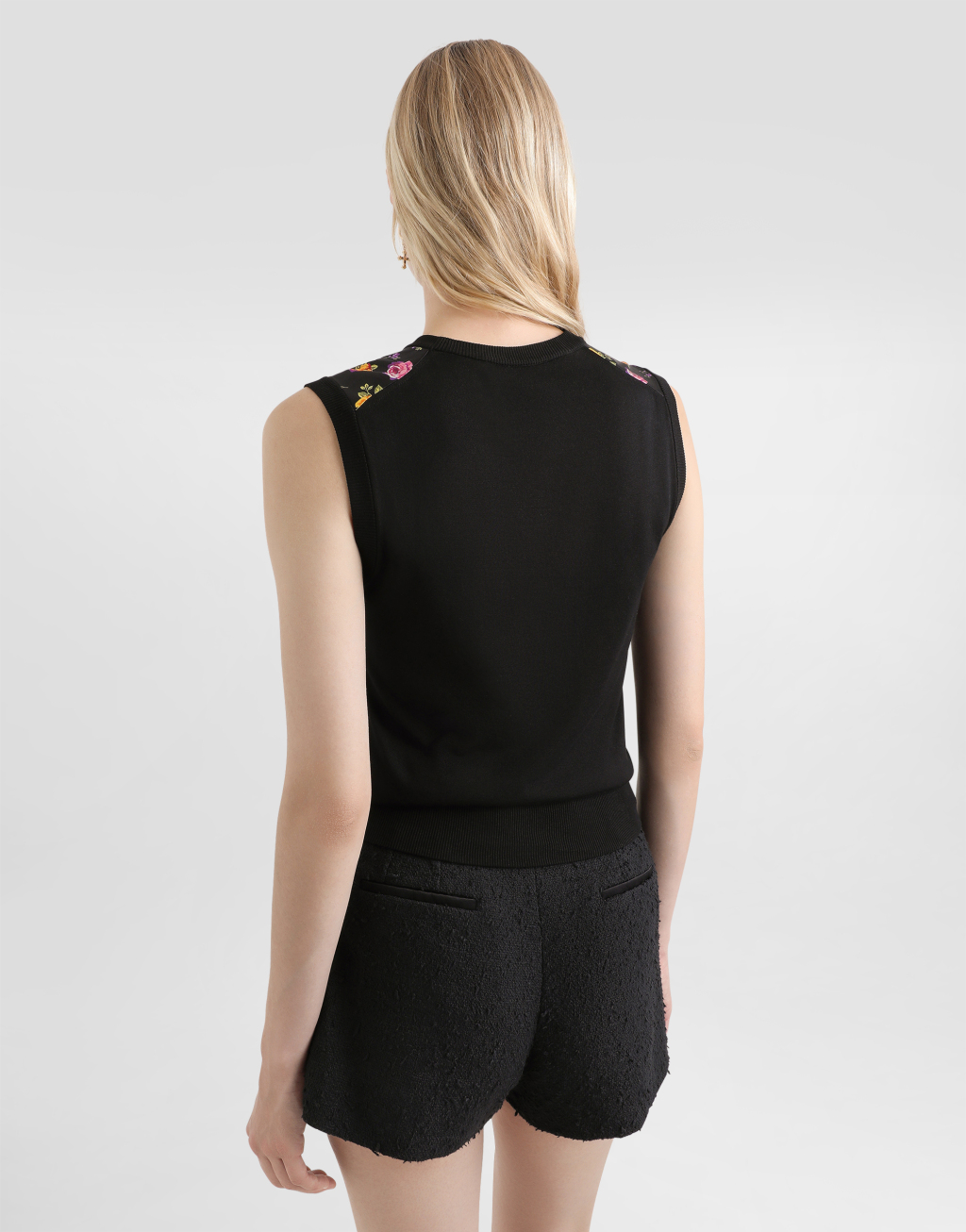 花卉印花真丝背心5