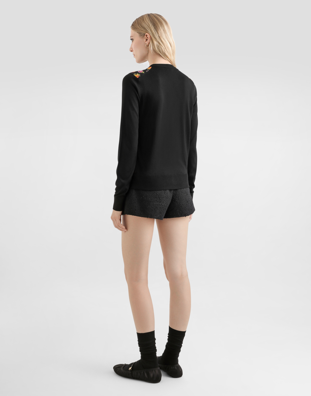 花卉印花缎布开衫3