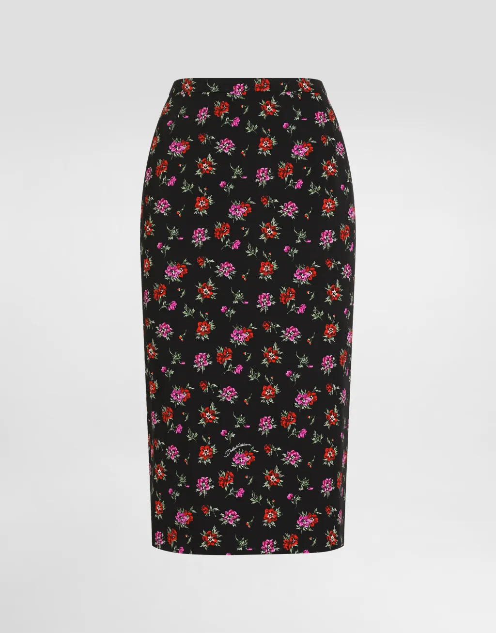 花卉印花直筒半裙