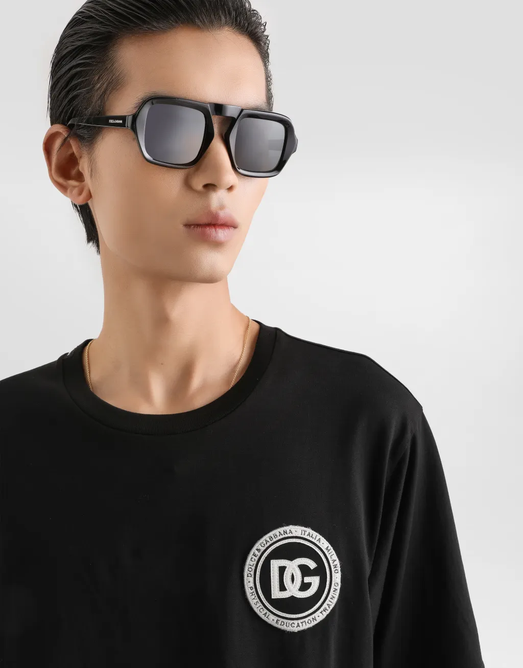 拼饰平纹针织 T 恤