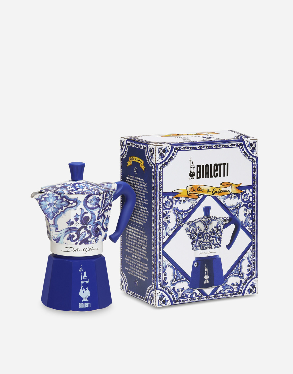 DOLCE&GABBANA BIALETTI 大号摩卡壶 + 杏仁潘妮朵尼面包（1KG） 套组2