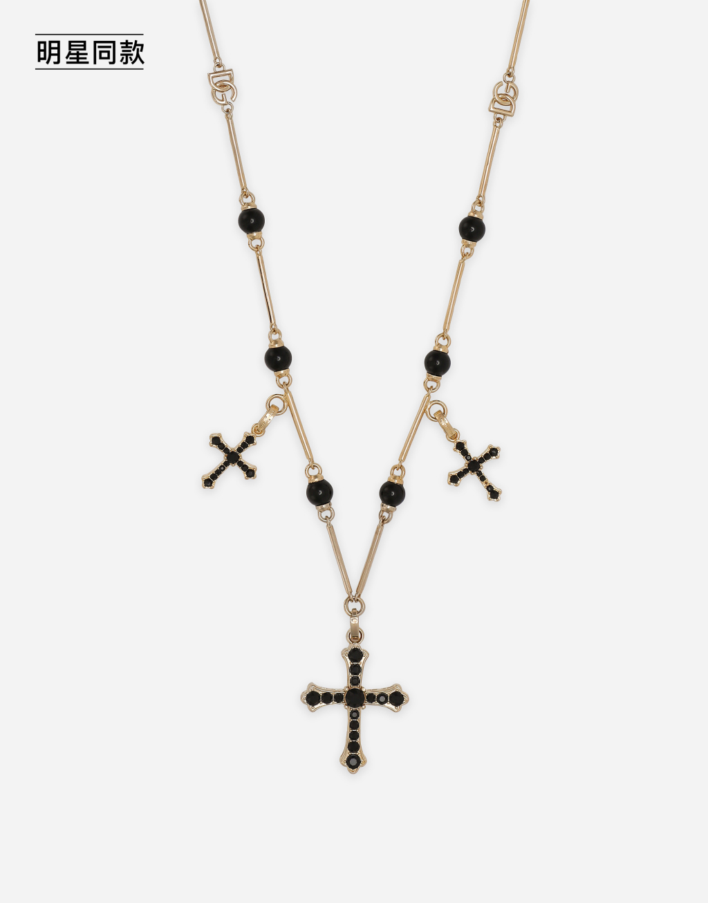 十字架串珠项链 + 十字架坠饰手环套组4
