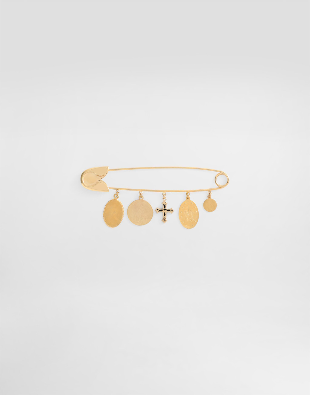 徽标金属项链 + 圆章与十字架别针套组7