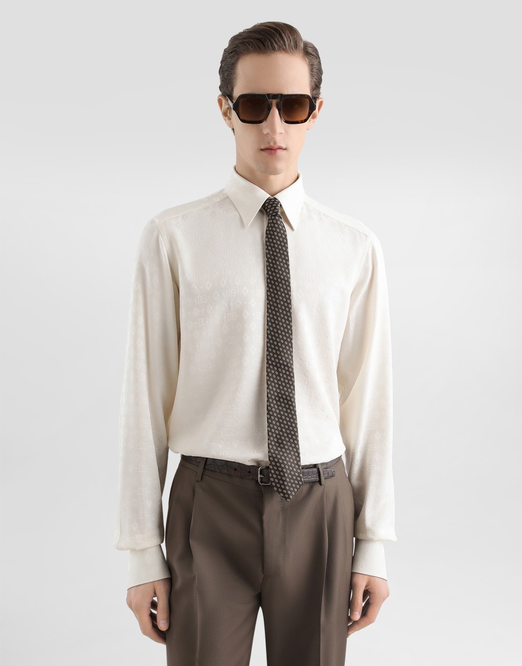 徽标真丝提花 Martini 衬衫4