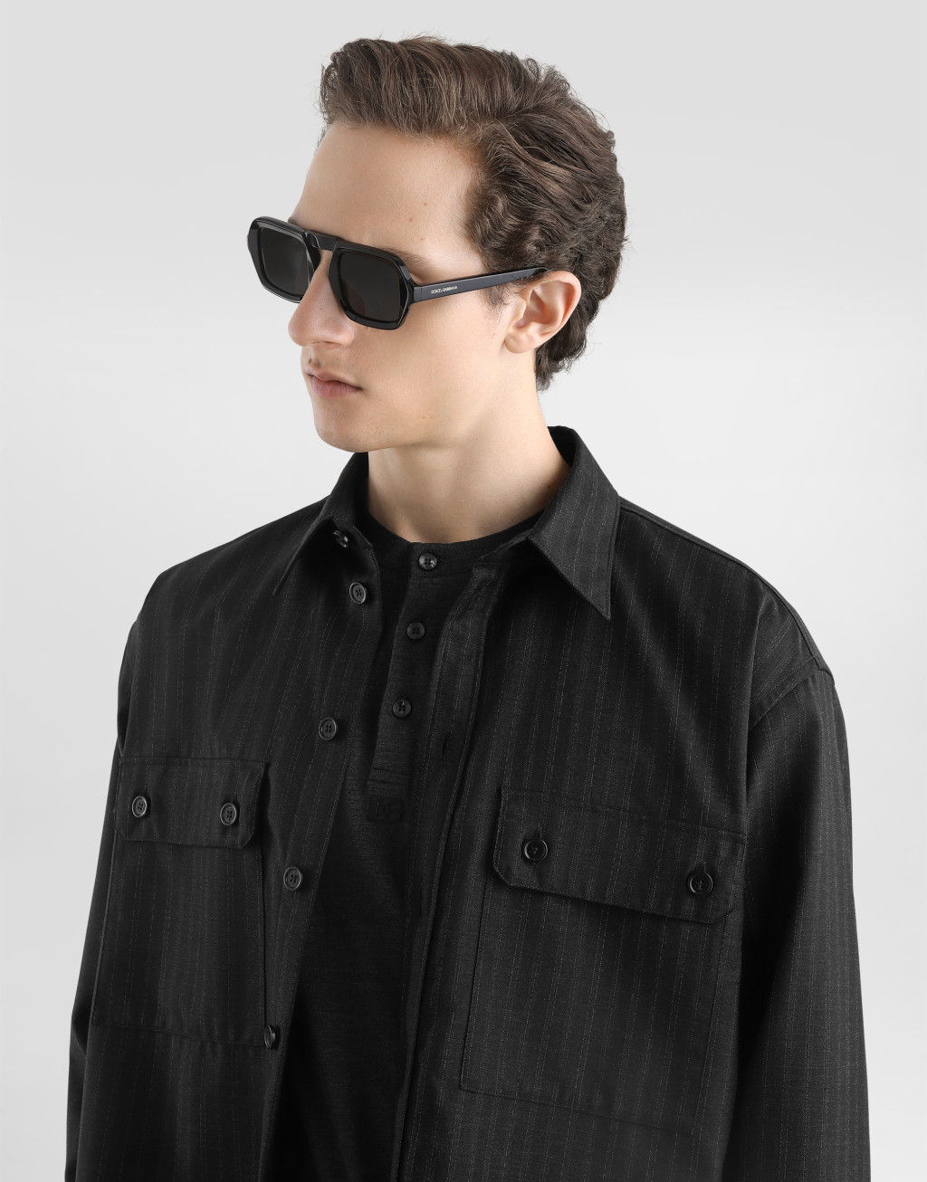 细条纹精裁衬衫4