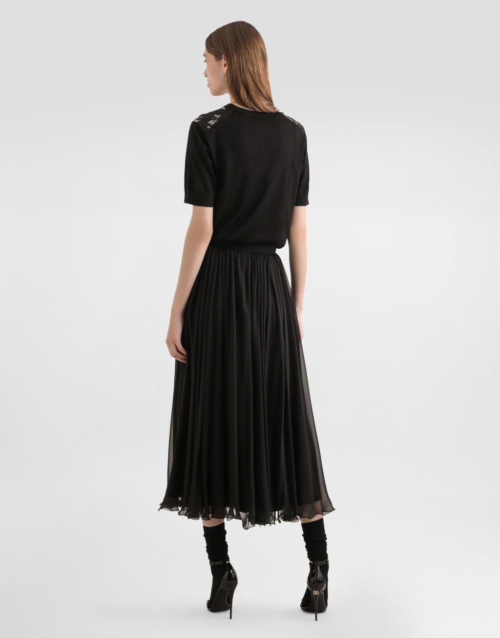 玫瑰印花真丝套衫3