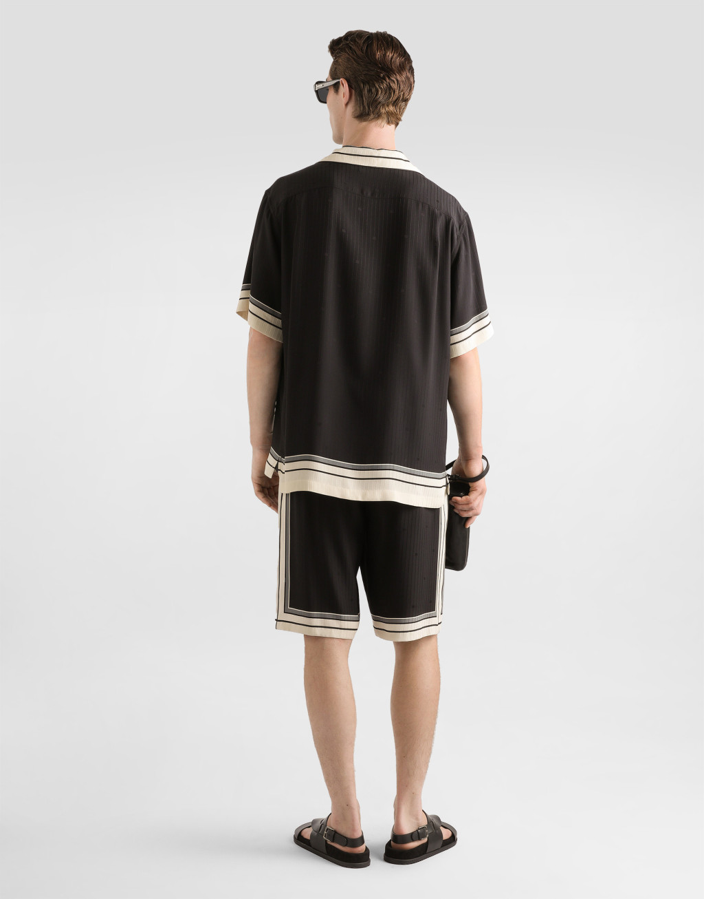 徽标与条纹印花 Hawaii 衬衫3