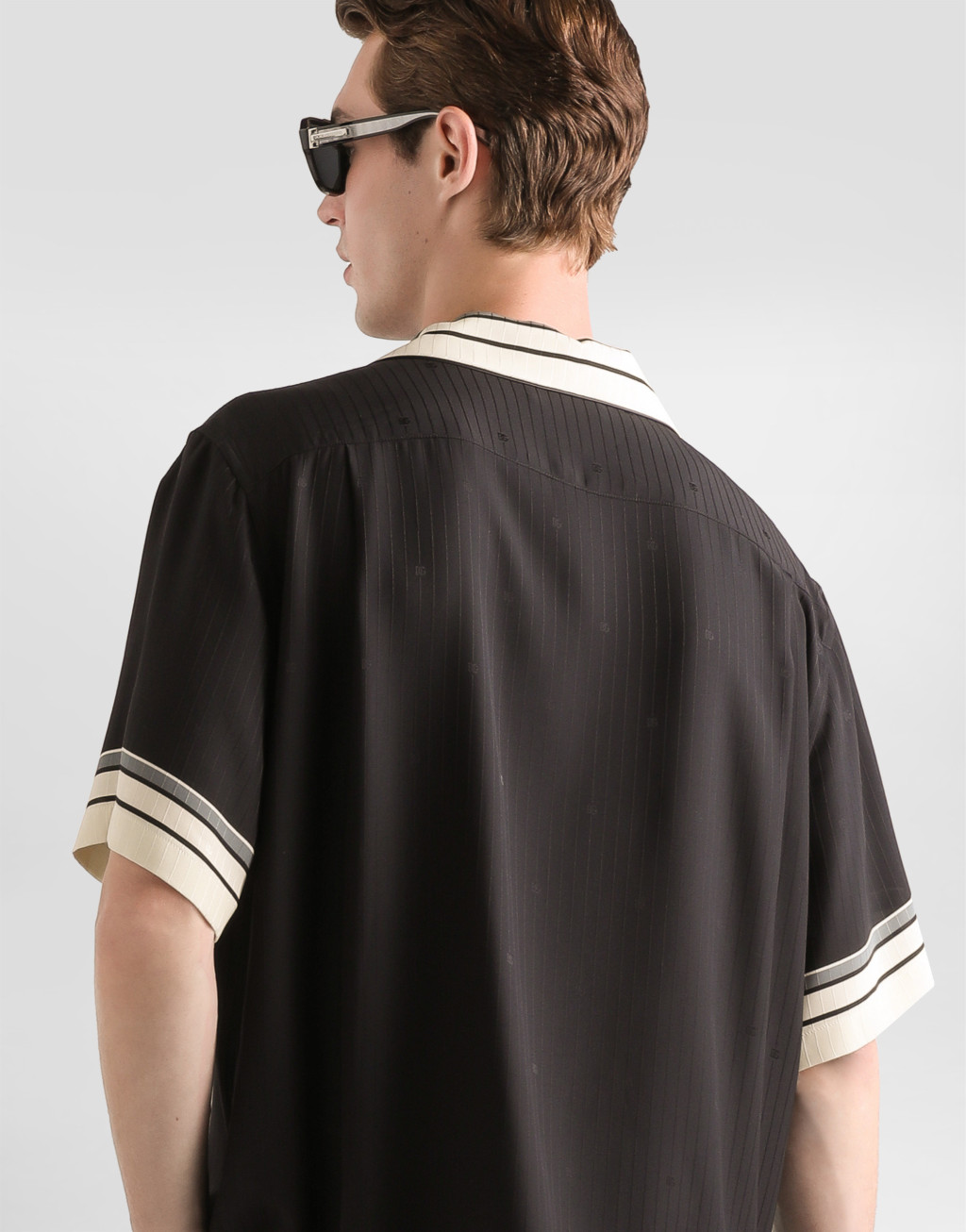 徽标与条纹印花 Hawaii 衬衫5