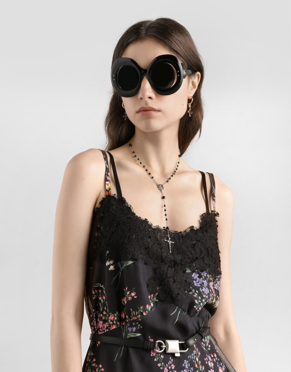 花卉印花电力纺衬裙礼服4