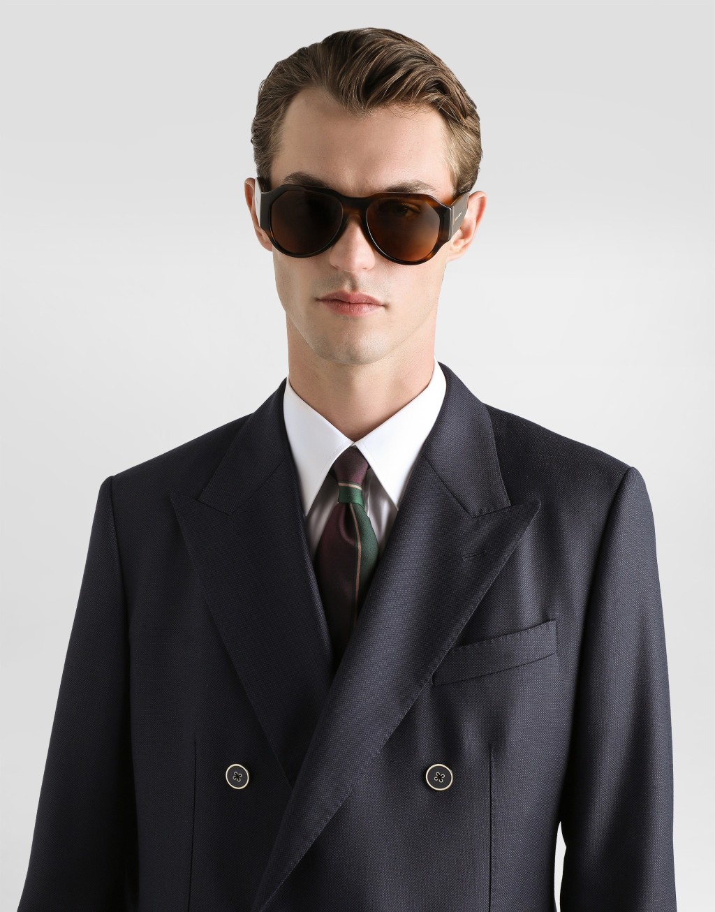 鸟眼纹羊毛 Taormina 双排扣夹克4