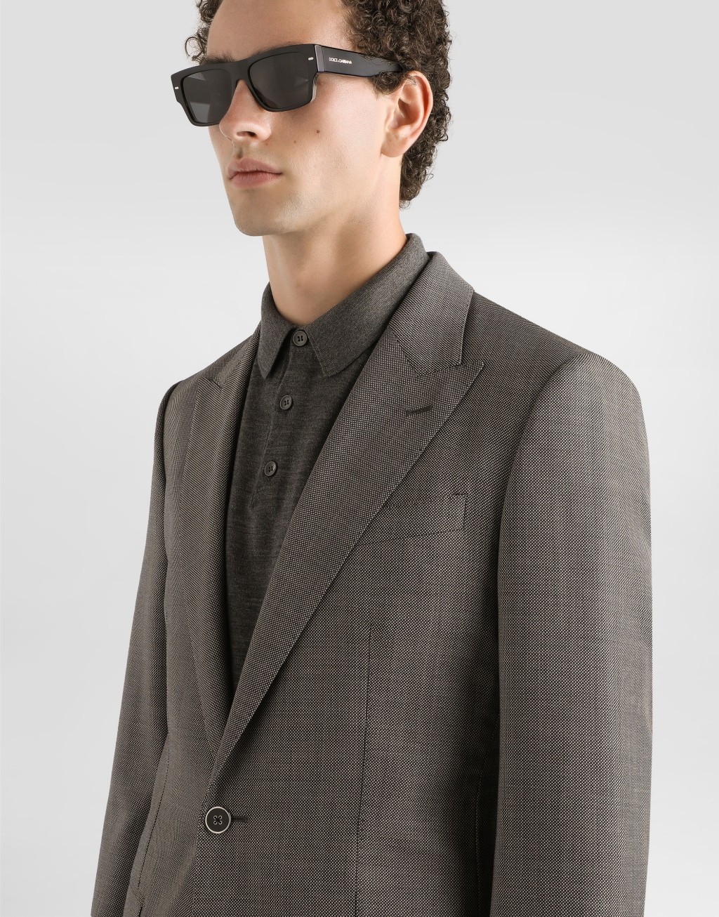 鸟眼纹单排扣羊毛夹克4