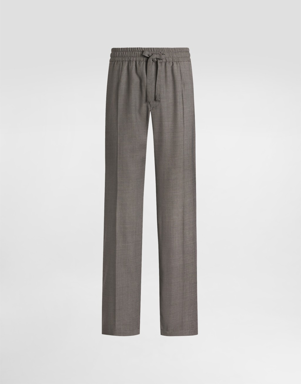 鸟眼纹羊毛慢跑裤1