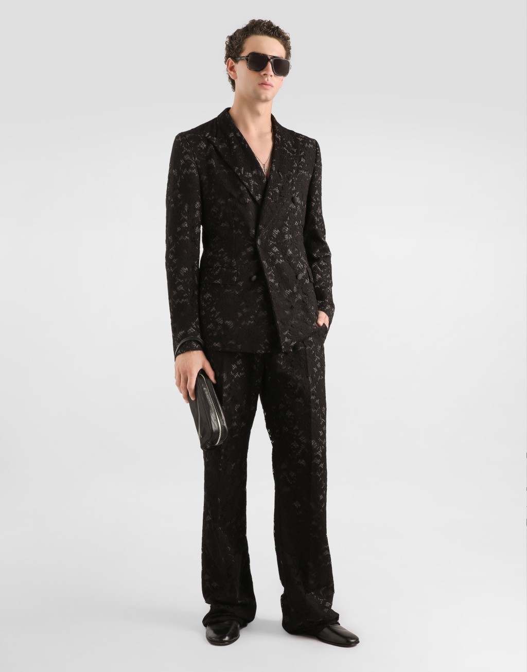 双层真丝蕾丝长裤2