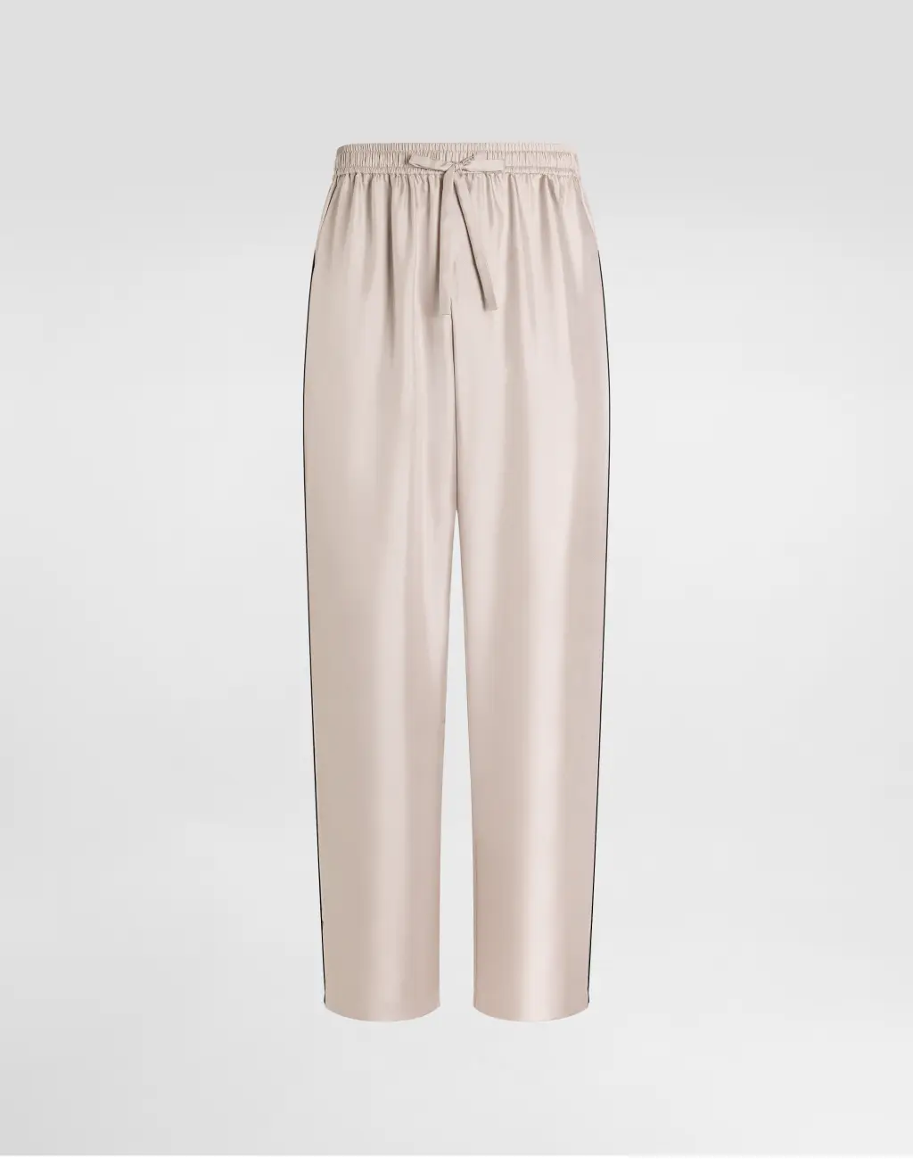 刺绣真丝 Vanity 长裤