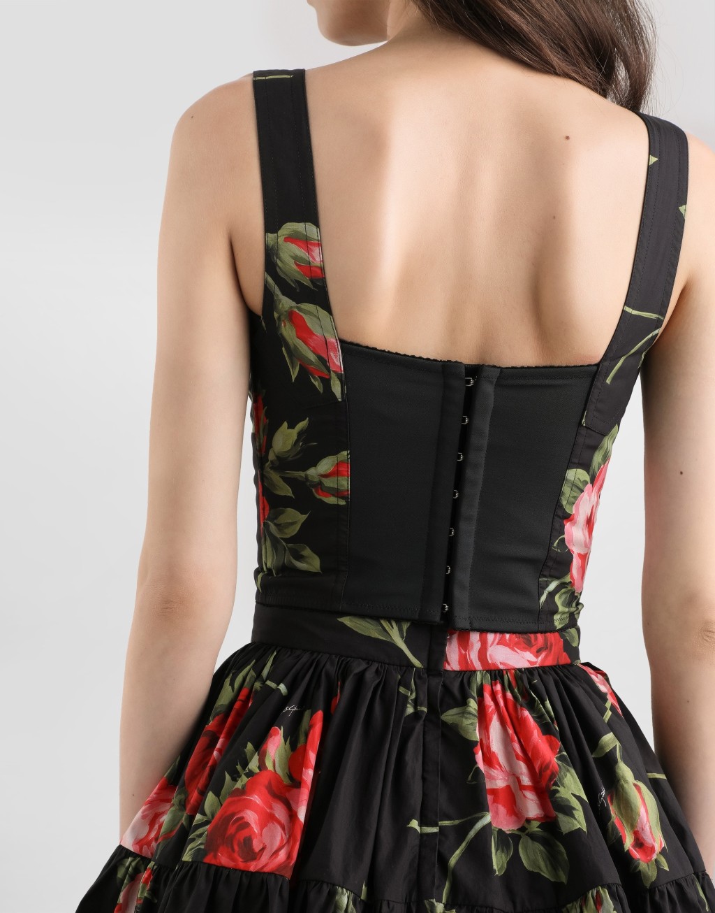 玫瑰印花束身上衣5