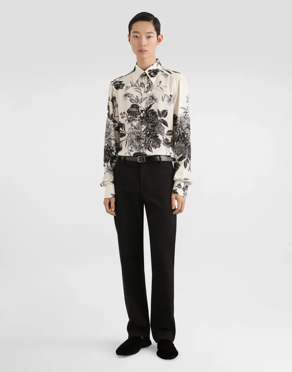 花束印花 Gold 衬衫